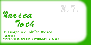 marica toth business card